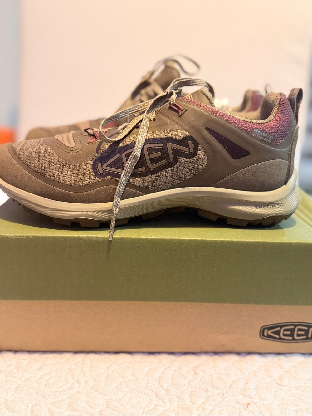 KEEN Olive and Purple Women's Trail Walking Shoes
